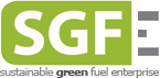 Sustainable Green Fuel Enterprise (SGFE) logo in green and grey