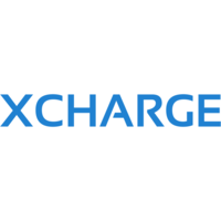 xcharge logo in blue