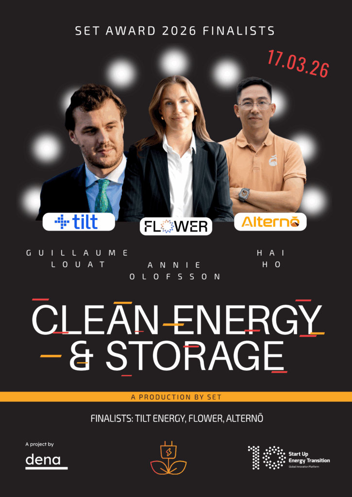 SET AWARD 2026 Finalists - Category Poster Clean Energy & Storage